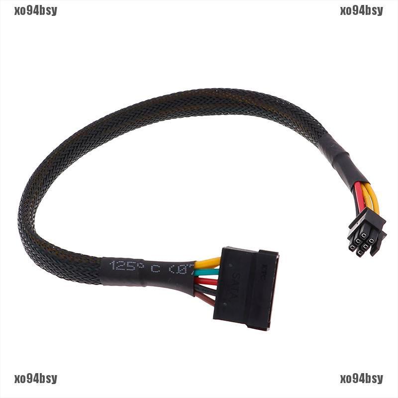 [xo94bsy]HDD SSD power cable 6 Pin to SATA 15Pin converter cable for dell 3668 3