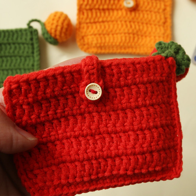 Ví Đựng Thẻ Bằng Len Dệt Tay Nhỏ Nhắn Xinh Xắn