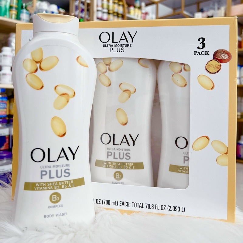 Sữa tắm dưỡng ẩm Olay Ultra Moisture Plus Body Wash của Mỹ 700ml