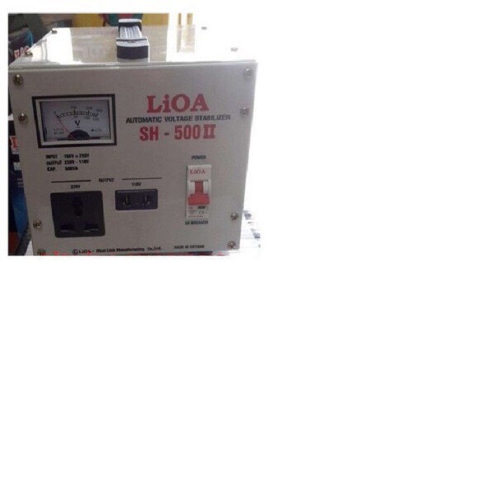 ỔN ÁP LIOA SH 500 0.5KVA,BIẾN THẾ 220V XUỐNG 110V LIOA DẢI ĐIỆN 150V-250V