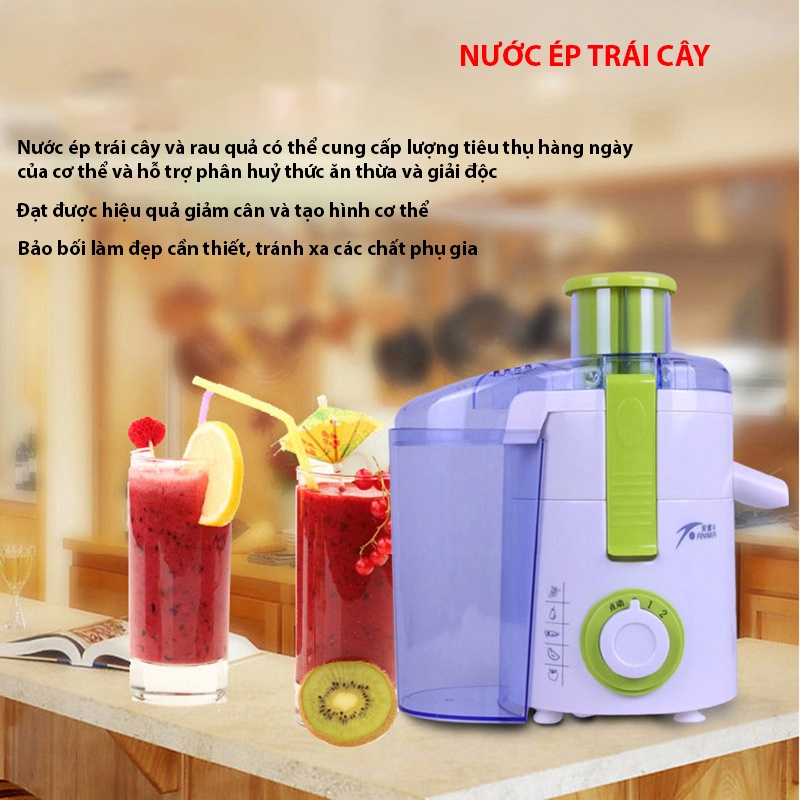 Máy ép trái cây hoa quả, máy xay sinh tố thực phẩm đa năng, bộ sản phẩm 2 trong 1, sử dụng tiện lợi, BH 12 tháng