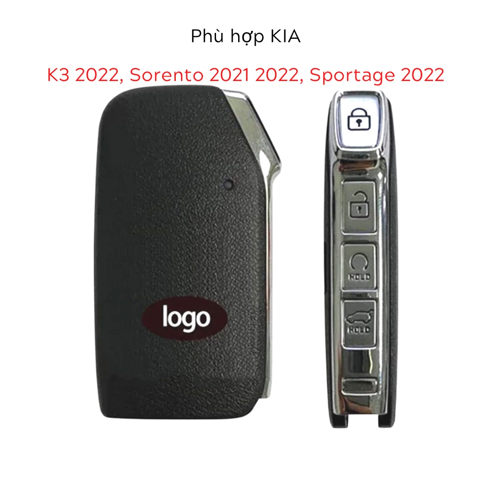 Bao da móc khoá bọc ốp chìa khoá xe ô tô KIA K3 2022, K5 2022, Sportage 2022, Sorento 2021 2022, da bò nhiều màu KIA13