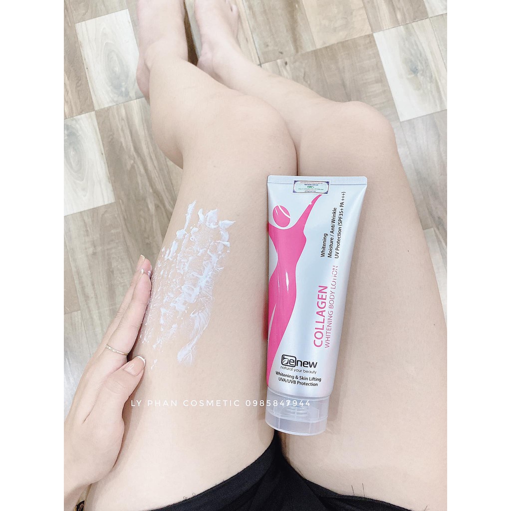 Combo 2 tuýp kem dưỡng thể trắng da toàn thân BODY COLLAGEN BENEW Hàn quốc 200ml/Chai- HÀNG CHÍNH HÃNG