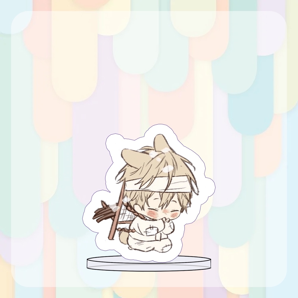 Mô hình Standee NO LOVE ZONE BL Không Chốn Yêu Đương manhwa chibi mica trưng bày