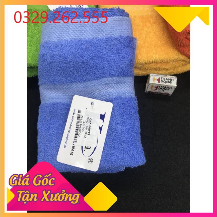 (Sale Khủng)  Sỉ 10 Khăn mặt KIA cao cấp vơi thành phần 100% Cotton tự nhiên - đủ mầu