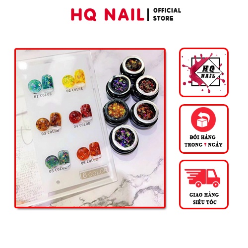 Set gel hổ phách đồ nail mới về 6 màu cực đẹp