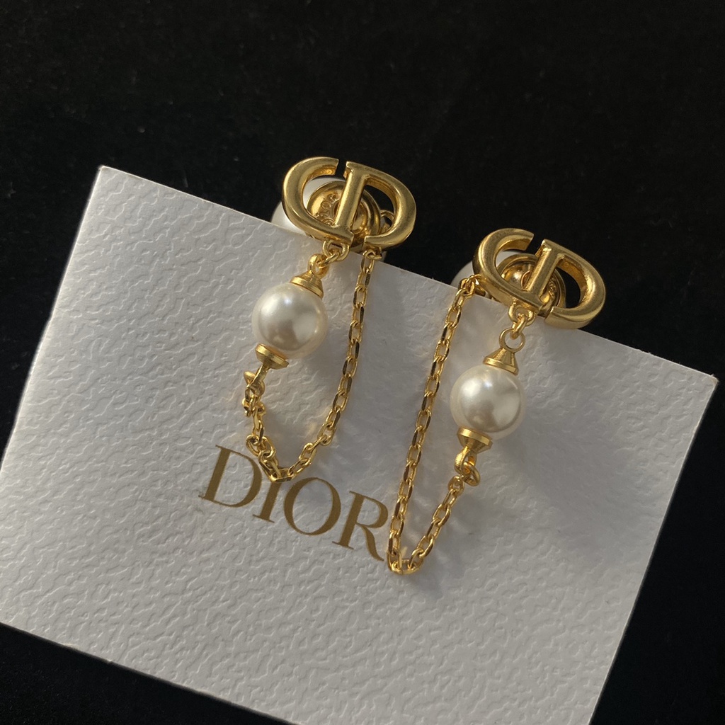 Khuyên tai kim loại kết hợp CD hoàn thiện mới cho nữ S925