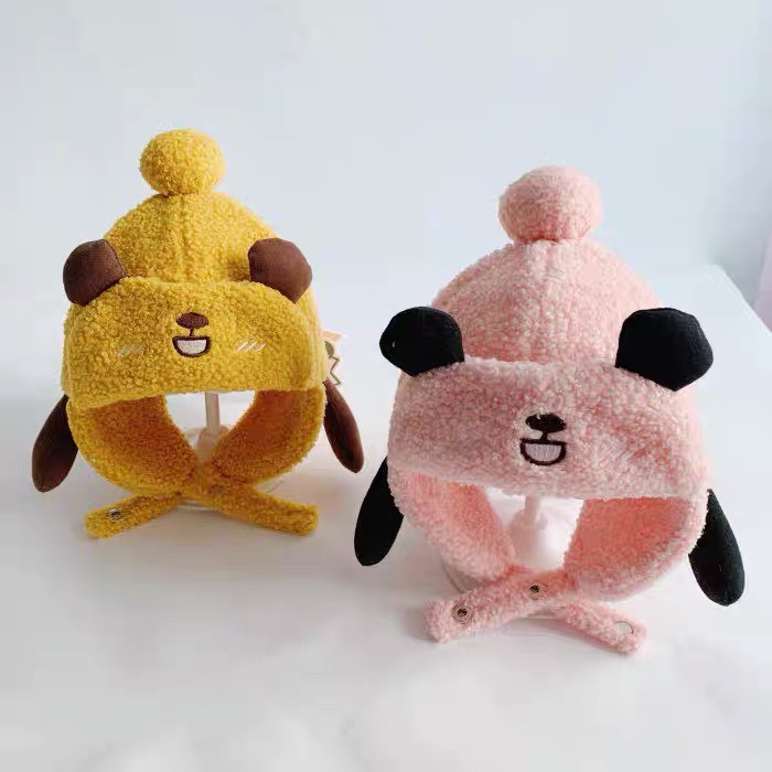 Mũ len cho bé, mũ phi công cho bé lông cừu siêu ấm, cực xinh