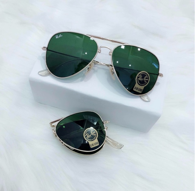 Mắt Kính Rayban Aviator folding Gấp Gọn - Có Hộp