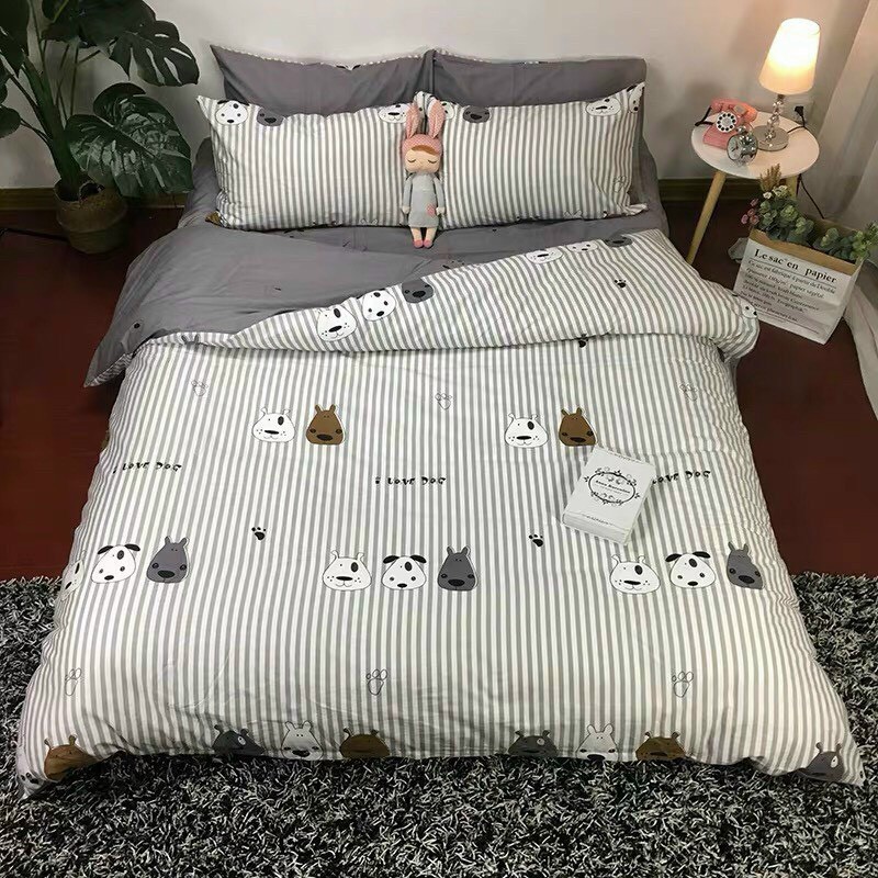 Bộ chăn ga gối Sài Gòn Beding 5 món chăn chần bông cao cấp, miễn phí may bo chun mọi kích thước nệm M2,M4,M5,M6,M8,2 | BigBuy360 - bigbuy360.vn