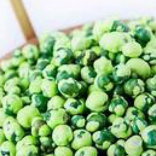 (SALE GIA GOC) Đậu Hà Lan vị wasabi lon 450g, cay nồng, đậm vị, thơm ngon
