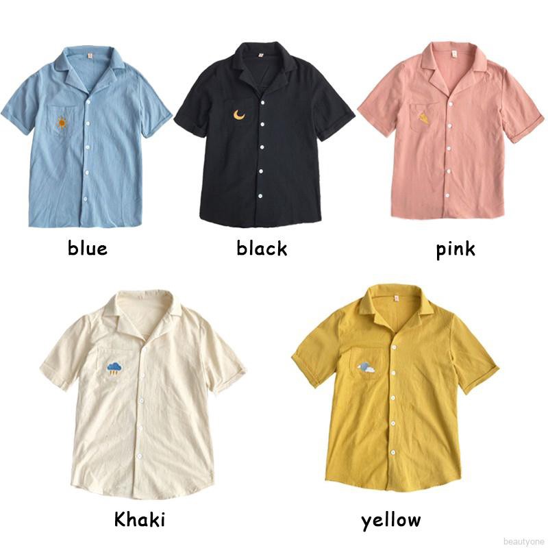 Áo kiểu tay ngắn chất Cotton hoạ tiết thêu cho phái nữ | BigBuy360 - bigbuy360.vn