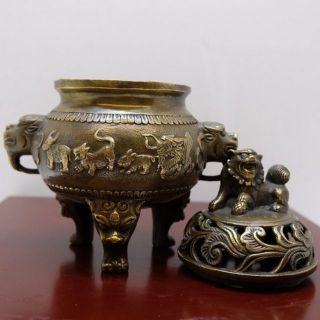[Tặng hương trầm] Lư Đồng đốt Trầm Hương