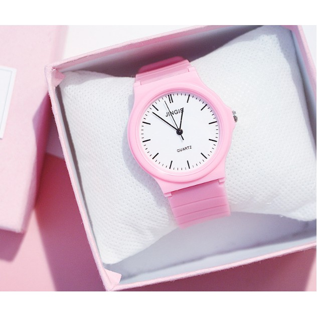 ĐỒNG HỒ NƯ DÂY CAO SU JINGIS 357NHIỀU MÀU PHONG CÁCH HÀN QUỐC | BigBuy360 - bigbuy360.vn