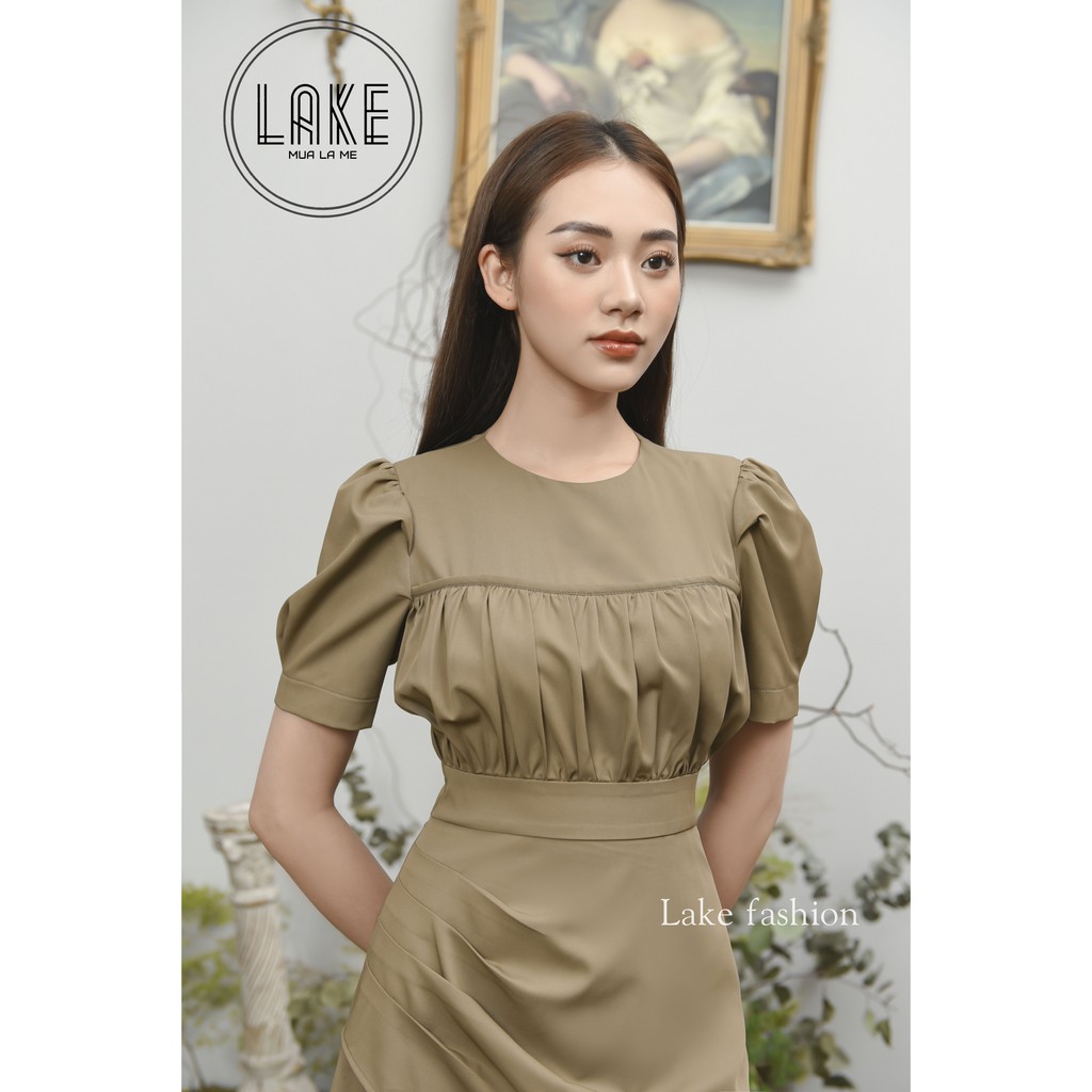 [Mã FAGREEN1505 giảm tới 30K đơn 99K] Váy, đầm dáng xòe tay bồng thắt eo | BigBuy360 - bigbuy360.vn