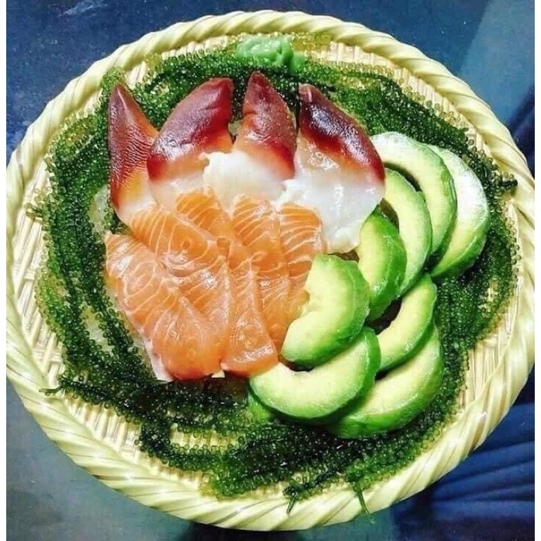 [Combo Rong nho kèm xốt mè] Rong nho Tách nước Green Food cao cấp - Hàng công ty xuất khẩu - siêu ngon tốt cho sức khoẻ