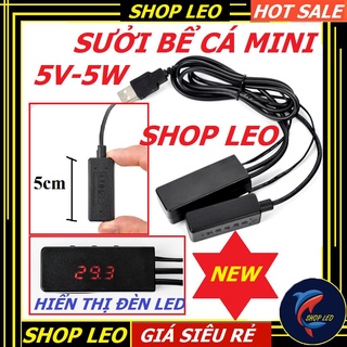 Sưởi bể cá MINI - Sưởi cho bể Nano - Bể nâng đáy - Hồ cá thủy sinh - bể cá để bàn
