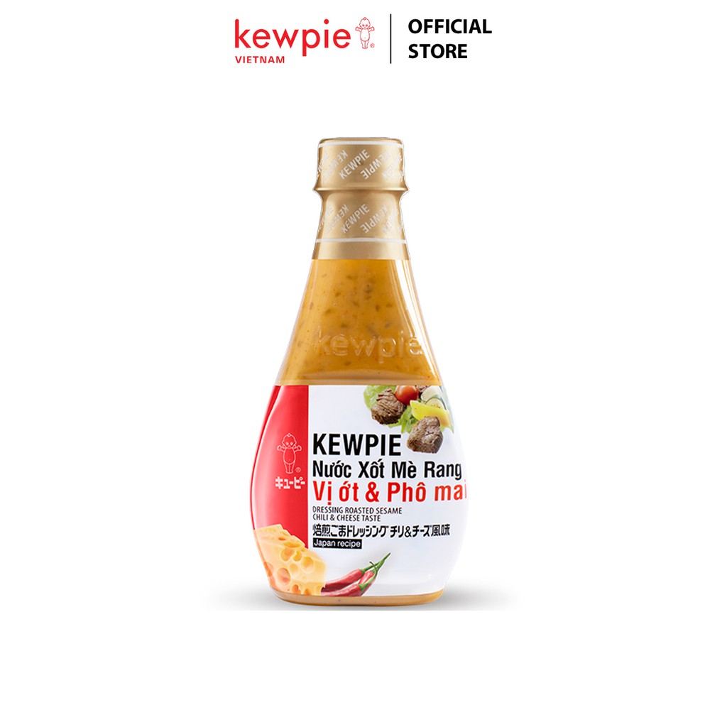 Nước Xốt Mè Rang Kewpie Vị Ớt Và Phô Mai 210ml