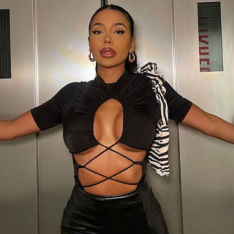 DUNEA Bodysuit Ren Khoét Ngực Gợi Cảm Y0309