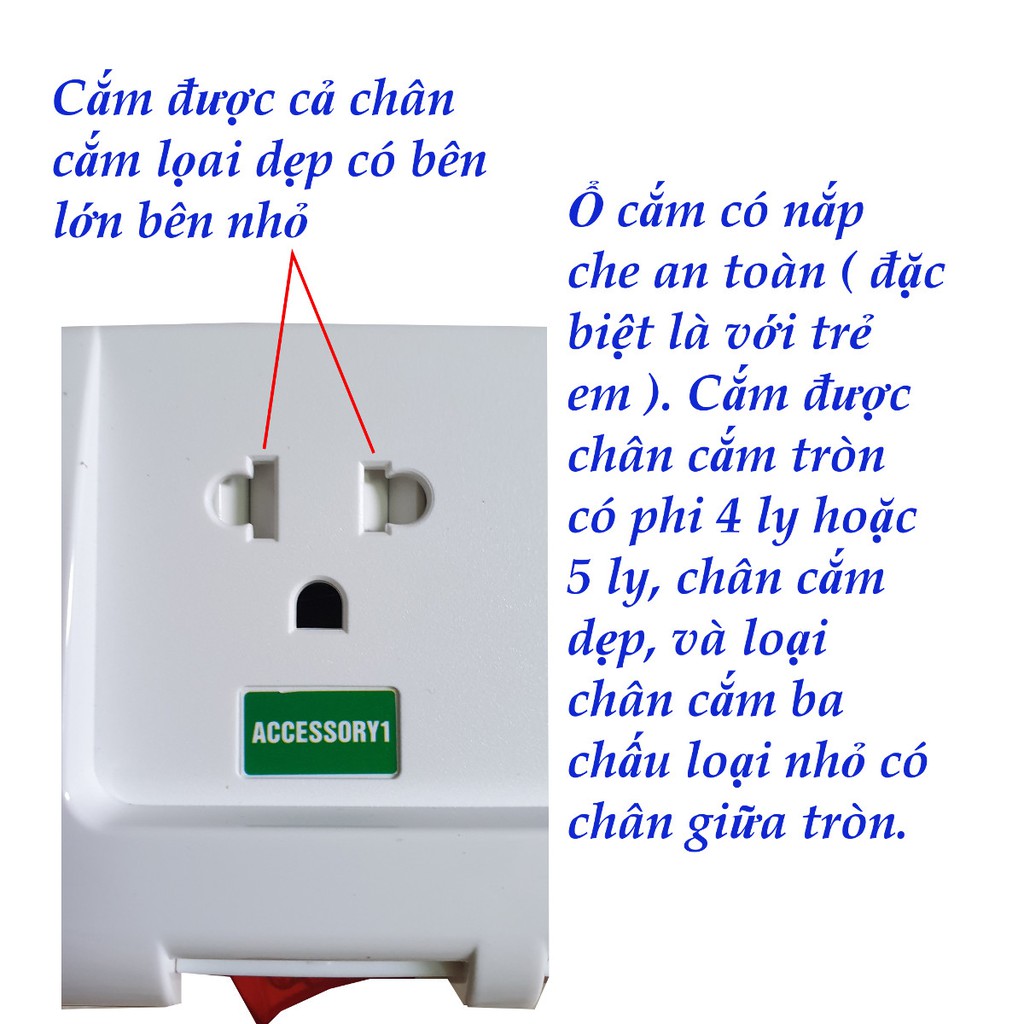 Ổ cắm điện LIOA CAO CẤP 5OFSSA2.5-2 (Trắng)