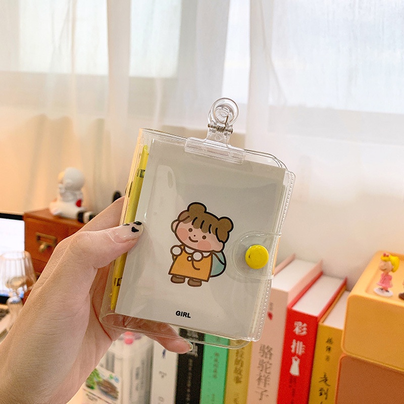 Kẹp ảnh tài liệu đóng kín miệng túi đồ ăn vặt acrylic trong suốt mini đuôi dài đơn giản nhỏ gọn