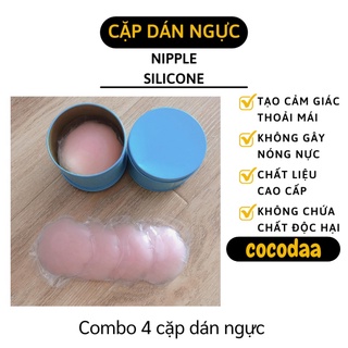 Miếng Dán Ngực - Combo 4 Cặp Miếng Dán Che Nhũ Hoa Silicon Hình Hoa Mai, Chắc Chắn 9328 [FREESHIP]