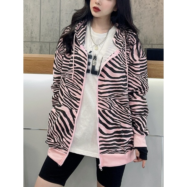 Áo Khoác Khóa Kéo Phong Cách Zebra - Mã Số: Hd070