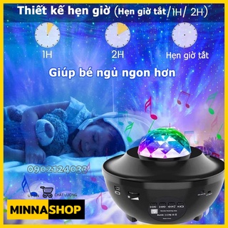Đèn led chiếu sao galaxy, mây thiên hà kiêm loa bluetooth cực hay - đèn led galaxy ngàn sao