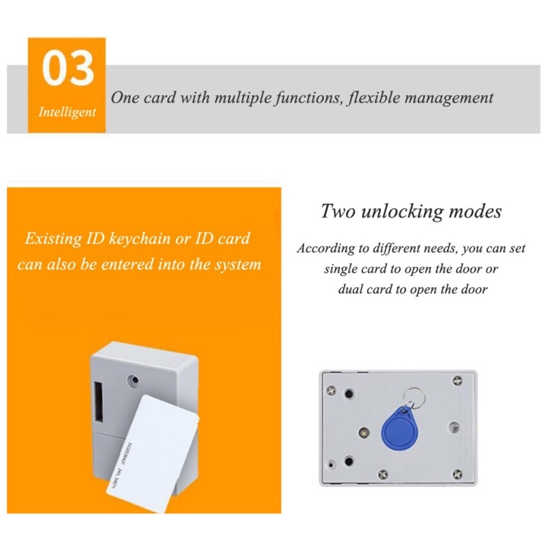 Khóa Ngăn Kéo Tủ Vô Hình Thông Minh / Khóa Ẩn RFID