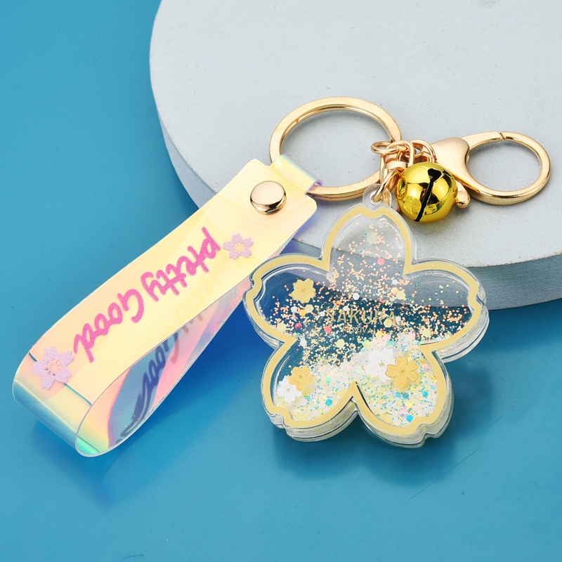 Móc khóa hình bông tuyết làm từ acrylic thời trang sáng tạo xinh xắn