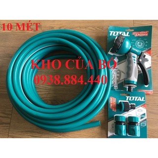 Bộ 10 mét ống nhựa PVC khớp nối vòi xịt rữa tưới cây 8 tia Total THPH2001THWS010901THWS030301-10M