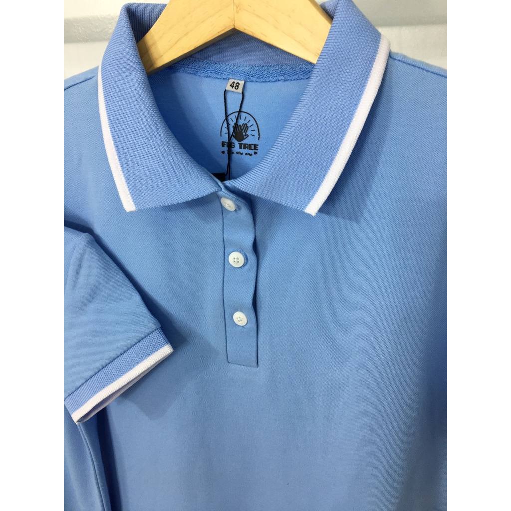 Set Áo Váy Thun Gia Đình Polo Fig Tree Màu Xanh Nhạt Hot New 2022