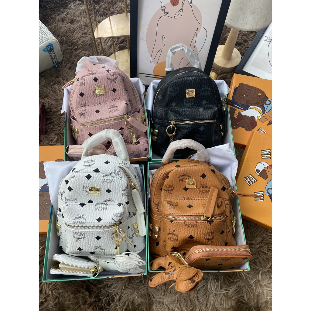 Ba Lô Full Box,Họa Tiết Đặc Sắc, Đế Gắn Đinh Chống Xước - Ảnh Chụp Thật