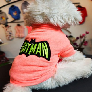 ÁO THUN AKIKRO HỒNG BATMAN DÀNH CHO CHÓ MÈO, QUẦN ÁO CHÓ MÈO, THỜI TRANG DÀNH CHO THÚ CƯNG, PETCLOTHES, AKIKRO