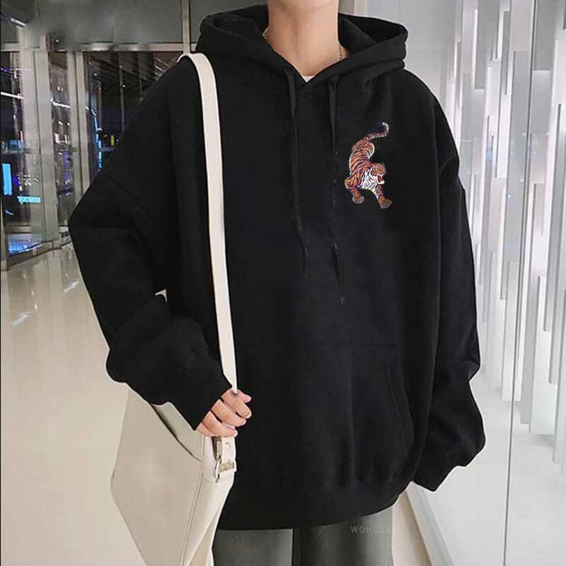 🌱 VẢI ĐẸP 🌱 Áo hoodie Ulzzang nam nữ form rộng màu đen trắng chất nỉ đẹp in hình áo thu đông unisex Ulzzang 2021