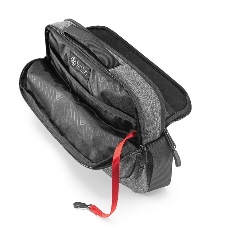 TÚI ĐEO ĐA NĂNG TOMTOC (USA) CROSSBODY FOR TECH ACCESSORIES AND IP@D 10.5/PRO 11INCH/TABLET/NOTEBOOK 11IN GRAY H02-A01G