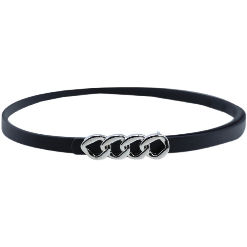 Thắt lưng nữ bản nhỏ xích, đai lưng váy phong cách Ulzzangs, phụ kiện thời trang dây nịt TL003 - Filibra