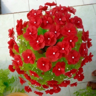 Hoa lụa cánh tròn