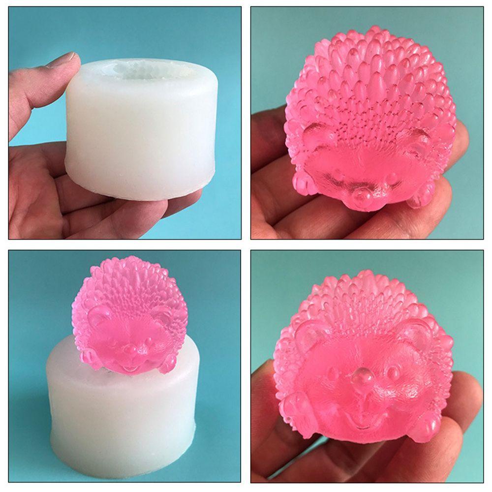 Khuôn Silicon Làm Xà Phòng Thủ Công Hình Nhím Gai 3D Dễ Thương