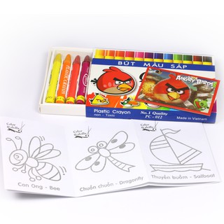Bút sáp màu Queen 12 màu sắc không độc hại