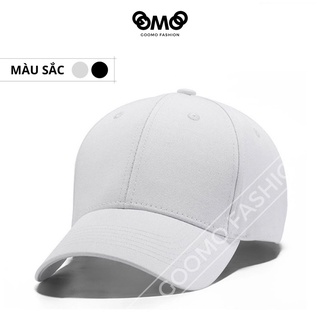 Mũ lưỡi trai cao cấp nam nữ GOOMO, mẫu nón trơn kaki màu đen trắng phong cách Hàn Quốc