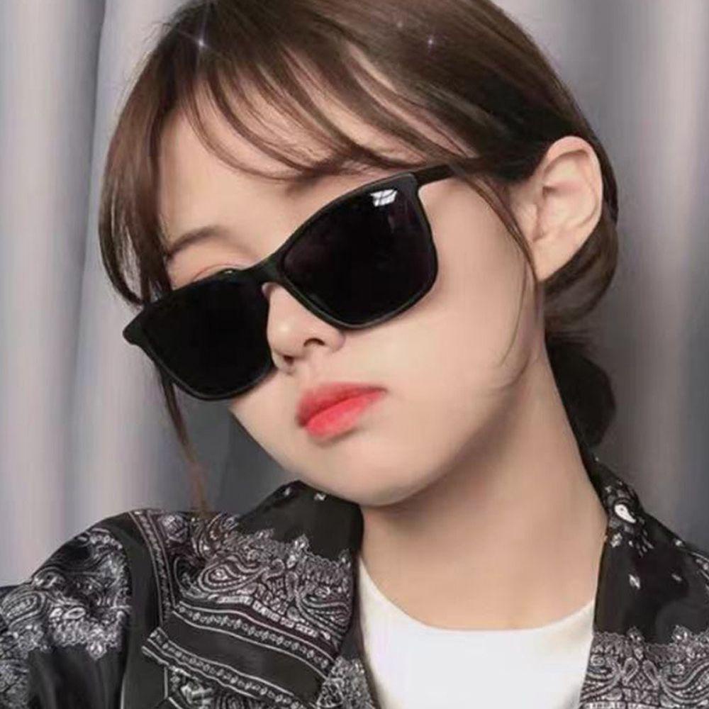 Kính Mát Vuông Lớn Chống Tia UV400 Kiểu Dáng Hàn Quốc