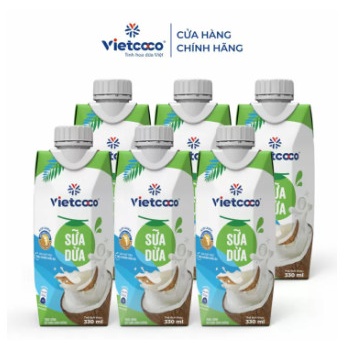 [Combo 6 Hộp] Sữa Dừa Tươi Vietcoco 330ml