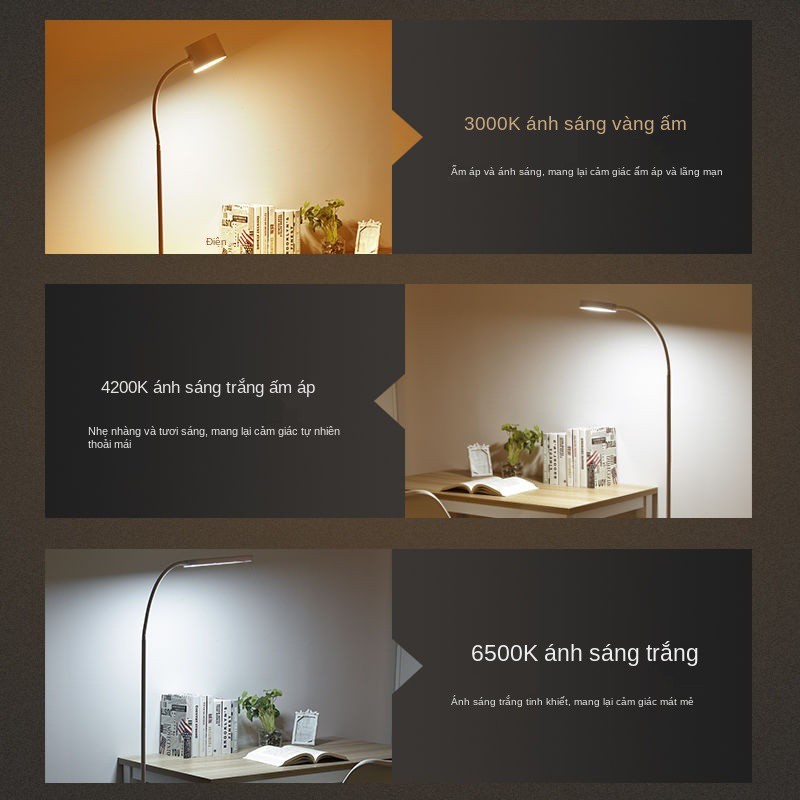 ❁Đèn LED sàn phòng ngủ đầu giường khách hiện đại tối giản sáng tạo điều khiển từ xa bàn đứng bảo vệ mắt học đàn