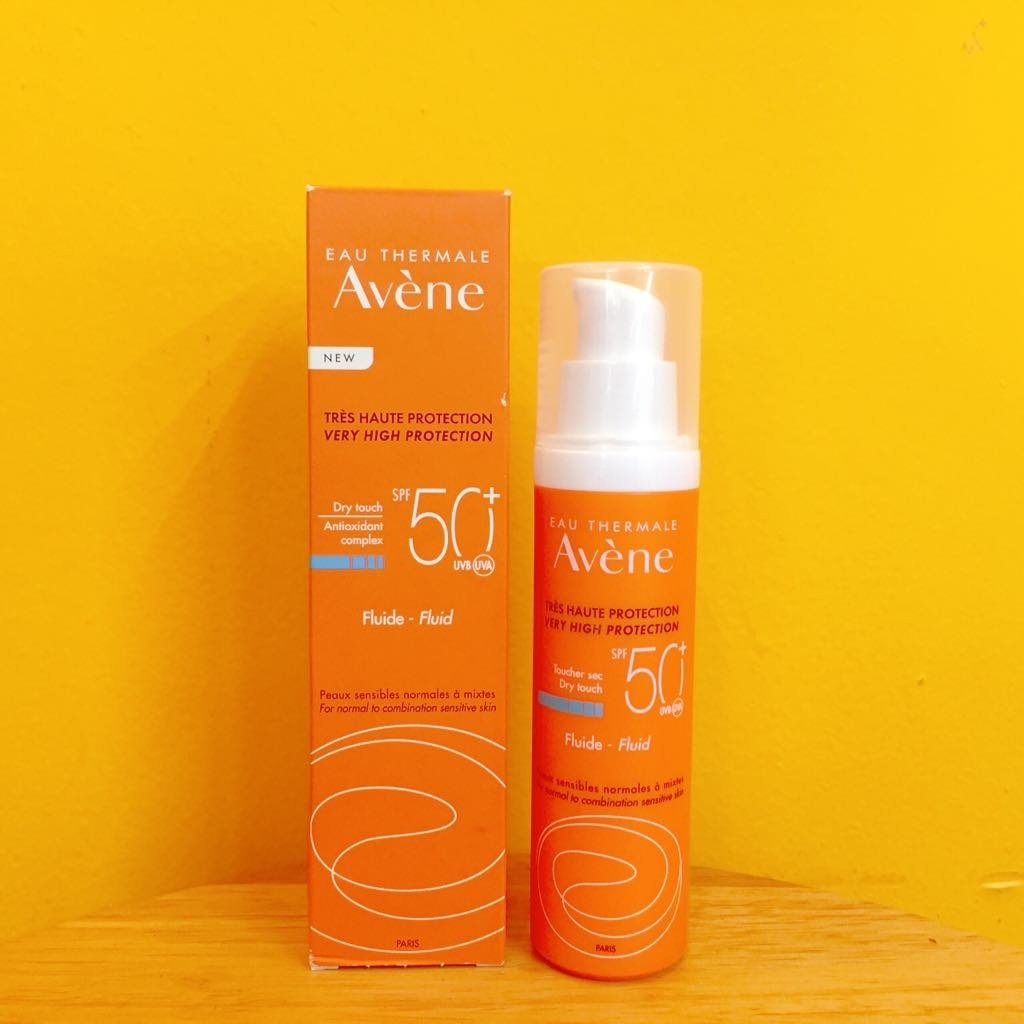 (AUTH- PHÁP) Kem chống nắng Avene Dry Touch Fluide SPF50+ 50ml