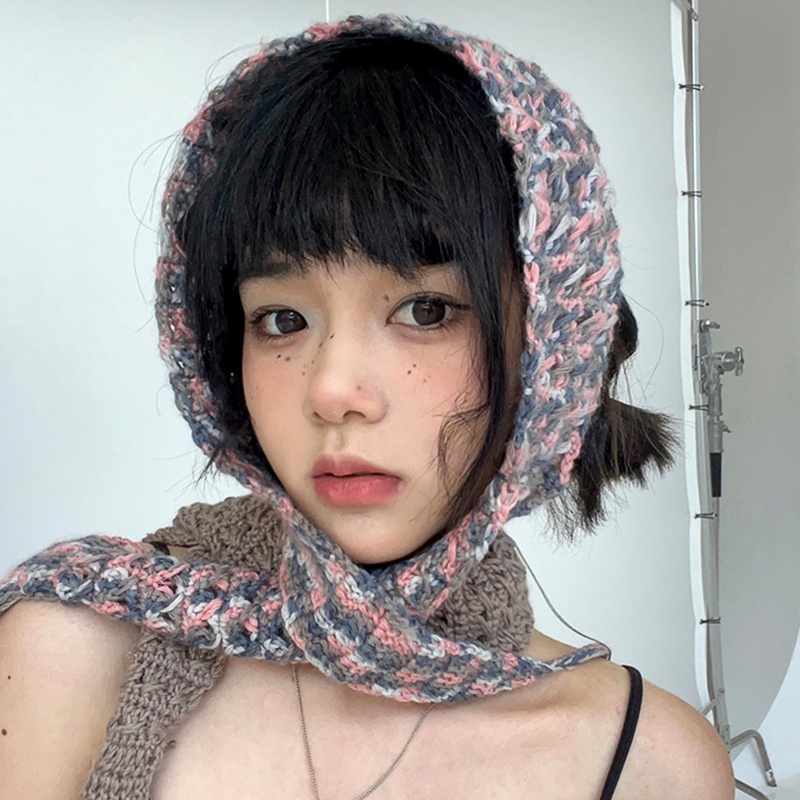 Khăn Quấn Tóc Móc Tua Rua Trang Điểm Và Chụp Ảnh Cho Nữ