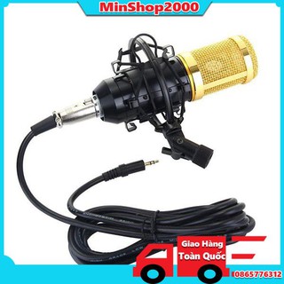 Micro thu âm không cần soundcard, mic thu âm bm800 âm nhạc chuyên nghiệp - sale sốc mua ngay