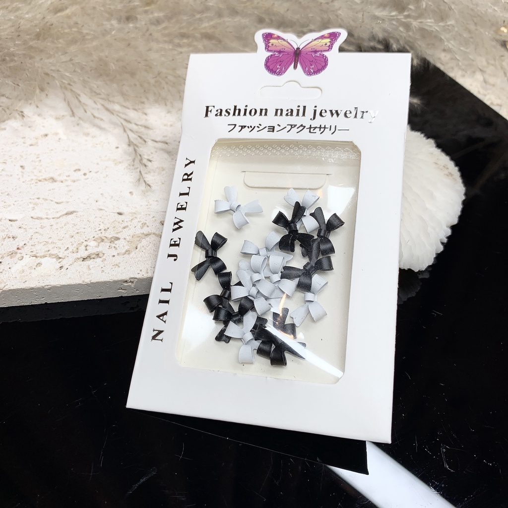 Charm nail nơ NGHI THẢO trang trí móng
