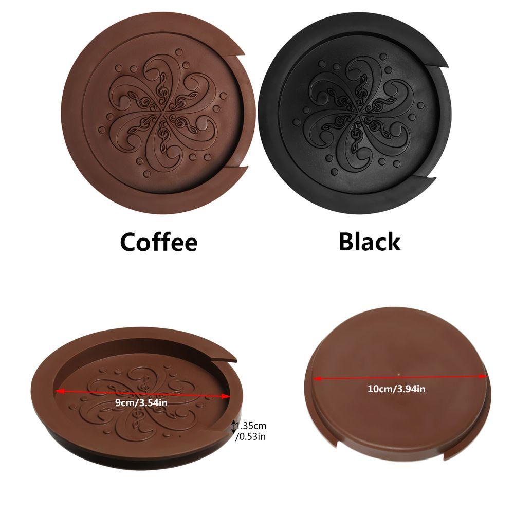 GOGOUP Khối Chặn Lỗ Âm Thanh Bằng Silicon Màu Đen Nhỏ Gọn Cho Đàn Guitar