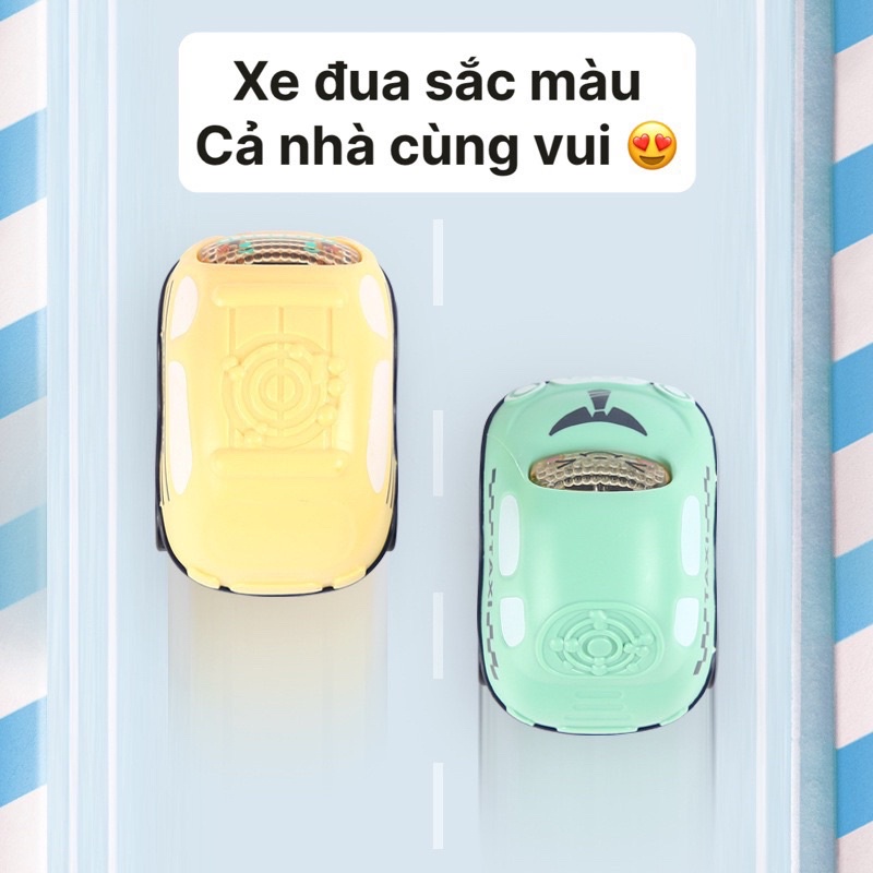 Hộp 8 xe ô tô chạy đà quán tính cho bé chủ đề phương tiện giao thông